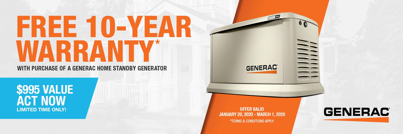 Homestandby Generator Deal | Warranty Offer | Generac Dealer | Haledon, NJ
